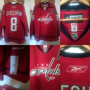 Ovechkin Capitals Rbk CCM 50 jersey tie-down home Red Jersey